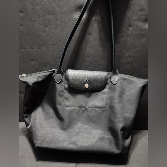 Longchamp Handbags - Longchamp Le Pliage Neo Large Shoulder Tote Bag Black